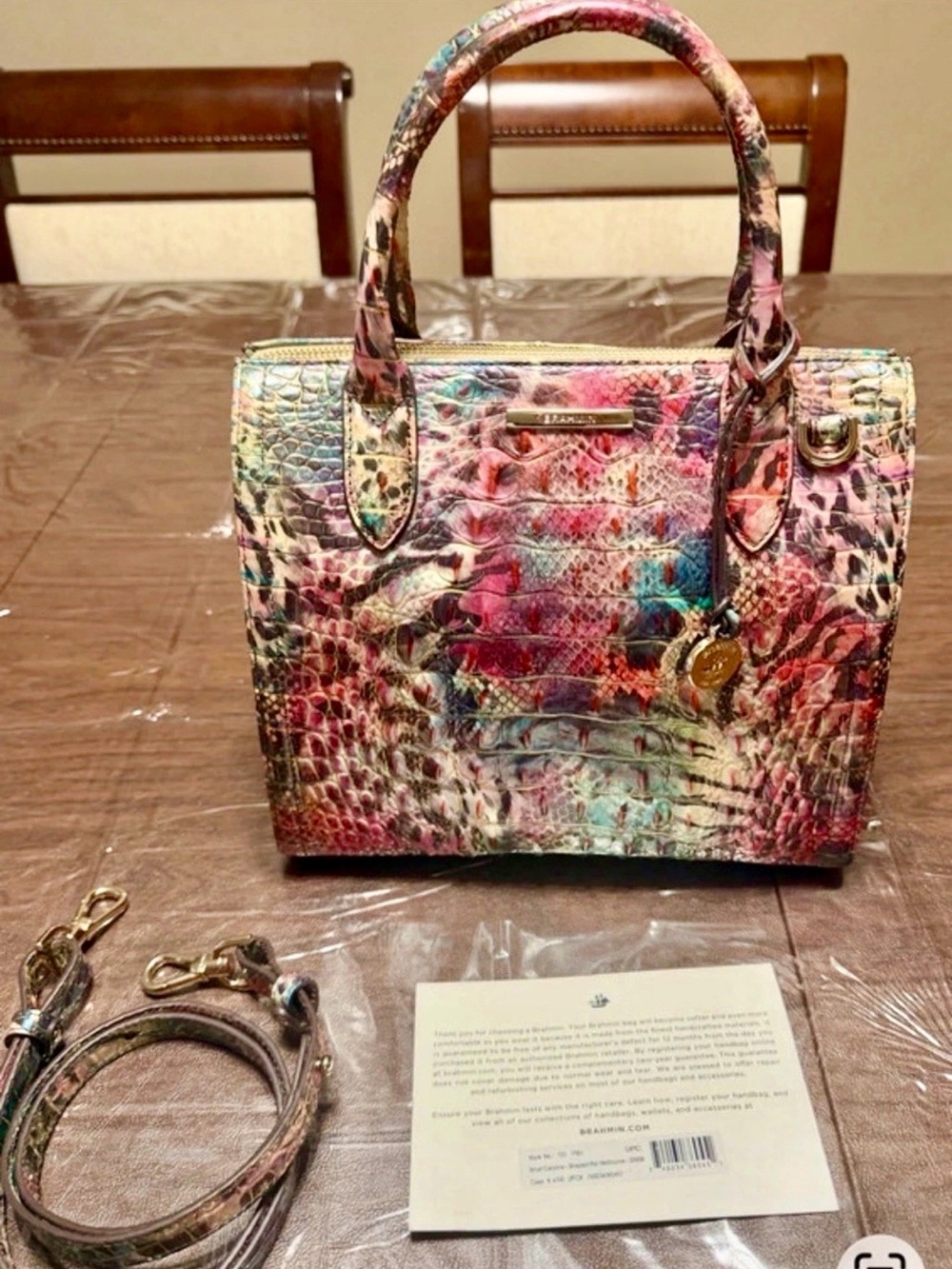 Brahmin Small Caroline Satchel - Shapeshifter print
